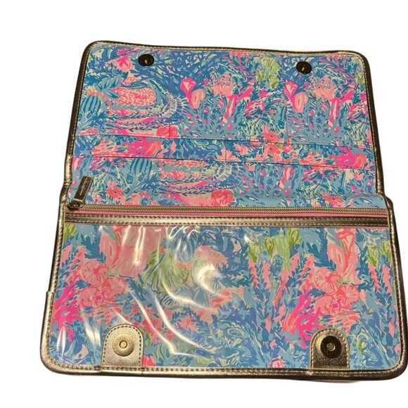 Lilly Pulitzer Colorful Passport Cover / Holder, Travel Wallet / Organizer - Picture 3 of 6
